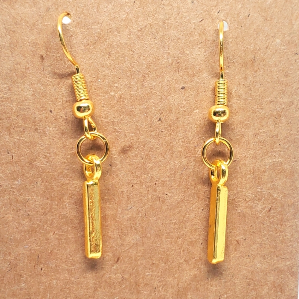 7/$10 I Initial Earrings, New